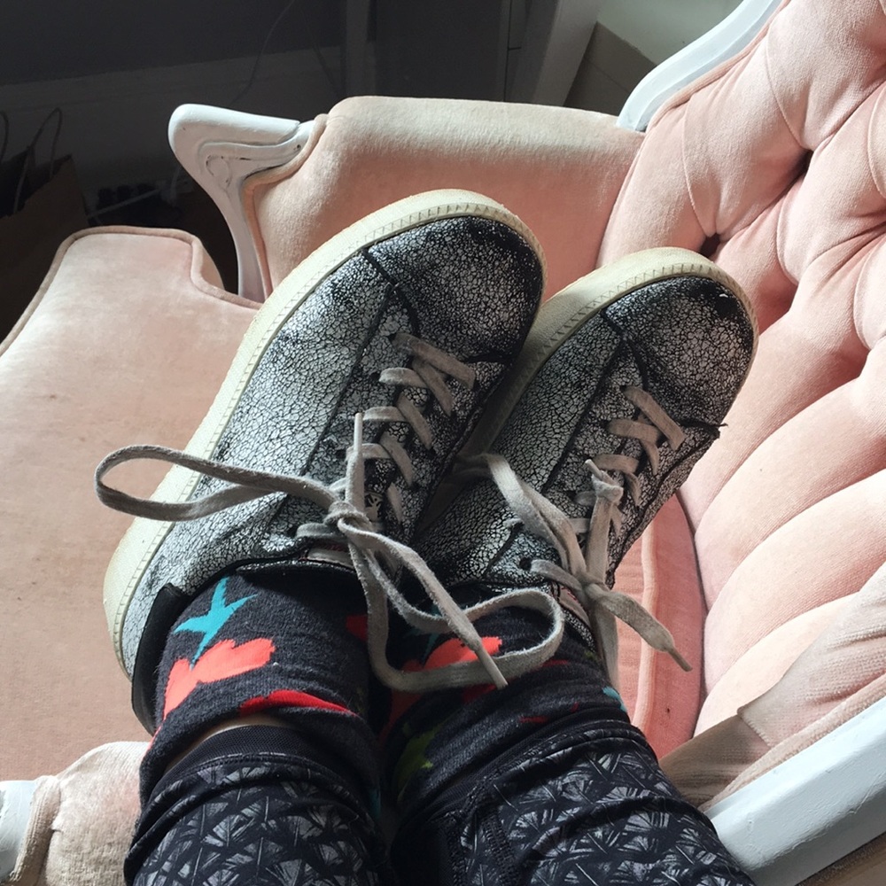 Ash platform sneakers